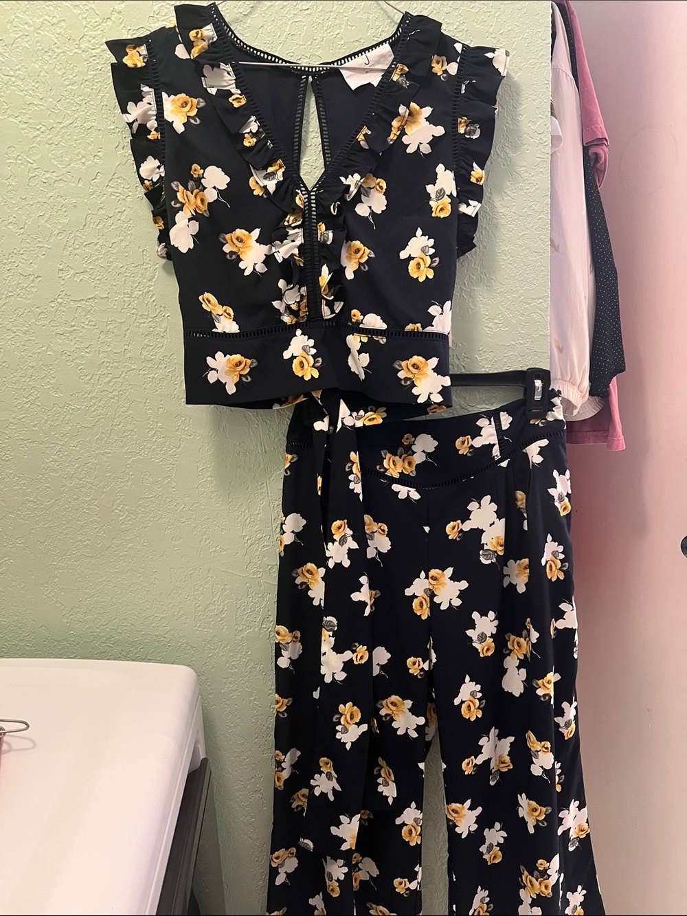Summer Top and Bottom Floral Set